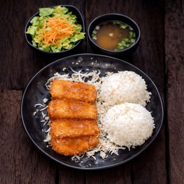 Kids (Keiki) Spam Katsu Plate.