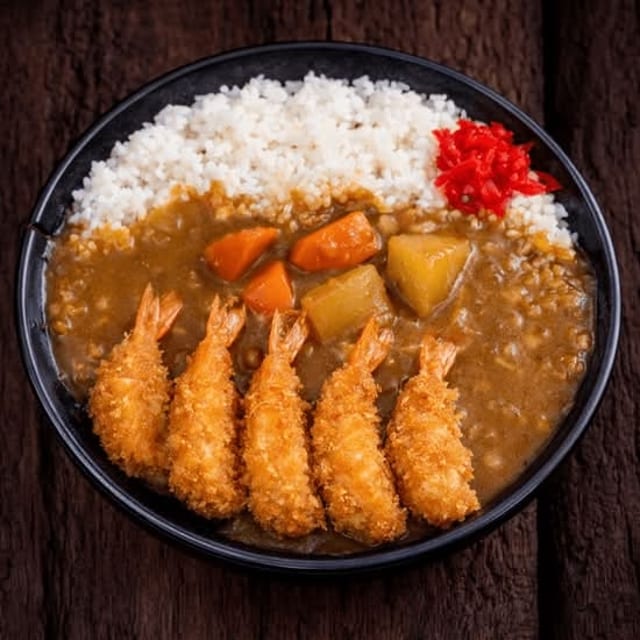 Kids (Keiki) Shrimp Katsu Curry Rice.